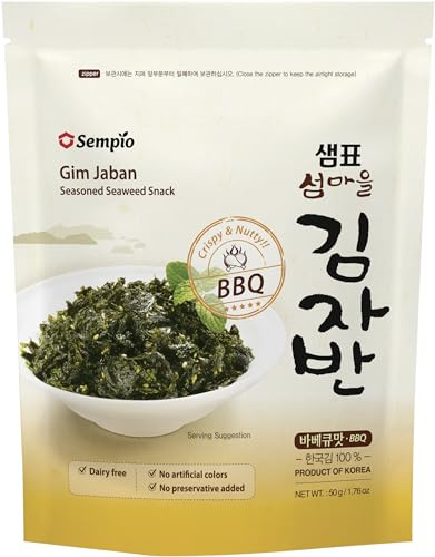 Sempio Snack de Algas Crujientes, Barbacoa - 1 x 50 gr
