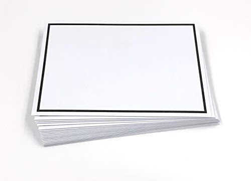 25 Trauerumschläge mit schwarzem Rahmen, C6 = 162 x 114 mm, schwarzes Seidenfutter