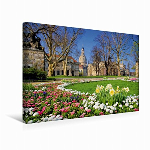 Premium Textil-Leinwand 45 x 30 cm Quer-Format Dresden | Wandbild, HD-Bild auf Keilrahmen, Fertigbild auf hochwertigem Vlies, Leinwanddruck von LianeM