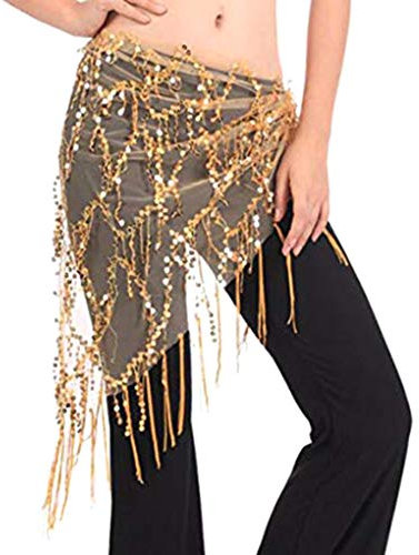 Lady Frauen Bauchtanz-Hüfte-Tanz-Gurt-Schal Zubehör Gürtel Rock Bauchtanz Bauchkette Wrap Erwachsene Tanz-Wear