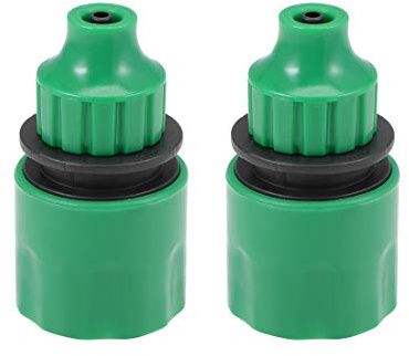 sourcing map Quick Connector Hose Pipe Adapter Fitting 4mm Inner Diameter Hose Tubing for Garden Irrigation System 2pcs