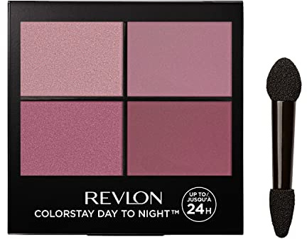 Revlon ColorStay Day To Night Eyeshadow Quad, Palette Ombretti, Durata Fino a 24 Ore, Formula Ibrida, 575 Exquisite - 4,5g