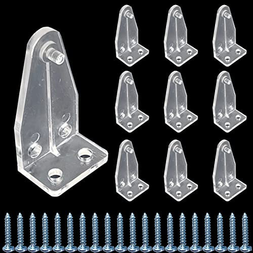 Kowibcl 10 Stück Fensterrollos halten Klammern 5,1 cm transparente Kunststoff-Bodenschienen-Halteklammern