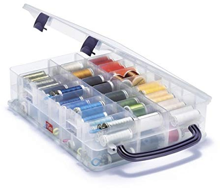 Box Prym 612730 Rollenhalter Arbeit Schneiden Nähen Stickerei Quilt, durchsichtig