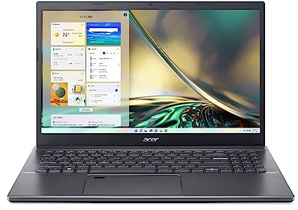 acer Aspire 5 (A515-57-75T5) Laptop | 15,6 FHD Display | Intel Core i7-12650H | 16 GB RAM | 1 TB SSD | Intel UHD Grafik | Windows 11 | QWERTZ Tastatur | grau