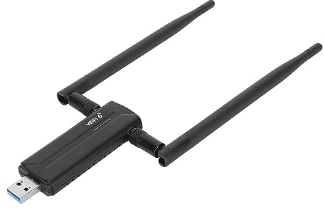 XUXHOU Kraftfull Wi Fi -Adapter 802.11ax Trippeldäck för 11/10 Desktop Pclaptop, Wireless Adapter AX5400M AX5400M ANTENNAS FÖR SPEL Utan Sy, Växellåda
