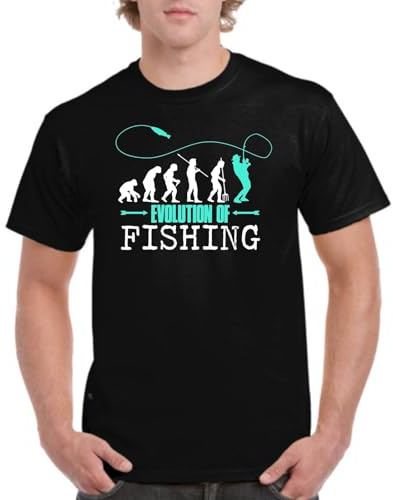 the Fan Tee Camiseta de Adulto de Hombre Deportes Pesca Regalos Pescador Divertida Fishing 009 XL