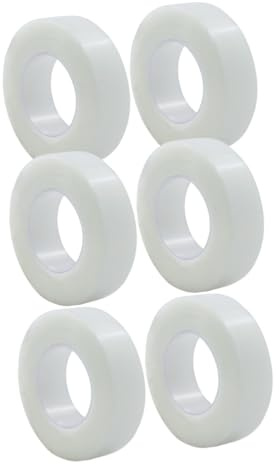 Pegatina de Doble Párpado 6 Rollos Pe Blanco para Maquillaje | Transpirable, Fácil de Cortar, , 1, 25cm X 900, Uso en Deporte y Cuidado de Heridas