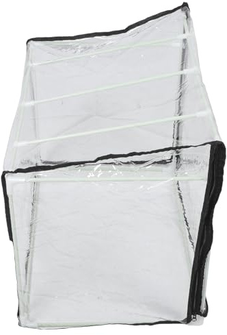 Hohopeti Kleiner Gewächshaus für Balkon und Garten Kleines Anzuchtzelt 60X40X40cm Tragbares Tischgewächshaus mit Transparenter Abdeckung Frostschutz für Zimmerpflanzen