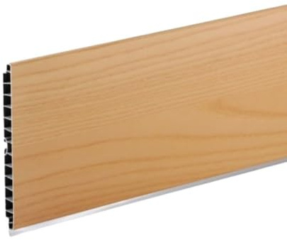 bricoleva.it 2 Zoccoli per Cucina H12 da 2 Metri in PVC Color Rovere Naturale – 2 Barre da 2 Metri, Battiscopa per Base Mobili Cucina (Color Rovere Naturale)
