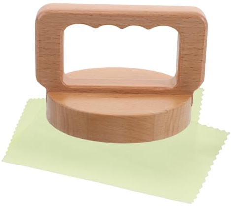 VILLCASE Prensa de Madera para Impresión Manual con Mango, Tabla de Presión Uniforme para Tallado y Linograbado en Tela y Papel, Herramienta para Manualidades