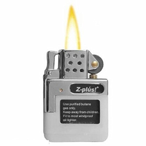 Z-PLUS F.lli Benzon Gasinsert für Benzinfeuerzeug, Butan, Metallic, Klassisch