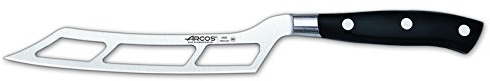 Arcos Serie Riviera - Cuchillo para Queso - Hoja de Acero Inoxidable Forjado NITRUM 145 mm - Mango de Polyoxymethylene (POM) Color Negro