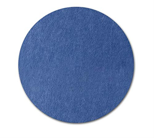 Ommda Kork Pinnwände Rund Korktafel Memoboards Pinnwand Wand Filz mit Klettverschluss für Büro 2 Stück,Tiefes Blau,30cm