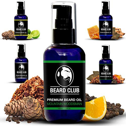 Beard Club - Bartöl - Mountain Woodsman Bartöl Herren - Ideale Bartpflege und Bart öl (Beard Oil) für Männer - 100ml