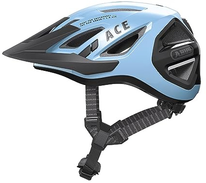 ABUS Stadthelm Urban-I 3.0 ACE - sportlicher Fahrradhelm mit LED-Rücklicht, verlängertem Schirm und Magnetverschluss - für Damen und Herren