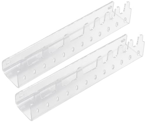 HOLIDYOYO 2stücke Wandmontierter Schmuck Organizer Aus Transparentem Acryl Hängender Schmuckhalter Für Ohrringe Halsketten Und Ringe Für Schlafzimmer Und Einkaufszentren