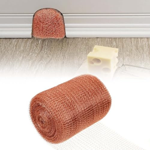 Copper-Deterrent-Control Copper Mesh Slug Repellent - 20 Feet Pure Copper Wire Tape, Copper Slug Tape & Snail Repellent Barrier, Mouse Mesh for Indoor Use, Rodent Control, Garden Plant Protector