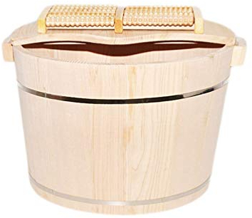 WADRBSW Fußbadeeimer aus Holz, Fußbadeeimer aus natürlichem Tannenholz, Fußbadeeimer mit Massage, Fußbadewanne, Fußwaschbecken für Fußbad. Super Vision hoffnungsvoll to Pursue Happiness