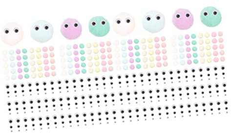 SEWACC 2 Sätze Handgefertigtes Fellknäuel Flauschige Kugeln Kunsthandwerk Mit Pompons Bommelknöpfe Katzenspielzeug Für Haustiere Pompons Masse Kleidung Pompons DIY & Handwerk Nylongarn
