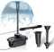 Biling Teichfilter Komplettset mit Pump 2500 l/h 40W Mit RGB LED Licht Teichpumpe mit Filter für Teiche Sauberes Wasser Pflegen Sie schöne Wasserspiele für Teich Garten Pool Außen, Atmosphäre Schaffen