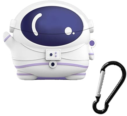 zZjoOoj Custodia in silicone per Redmi Buds 6 Pro Astronauti, custodia protettiva antigraffio per cuffie Bluetooth, compatibile con Xiaomi Redmi Buds 6 Pro