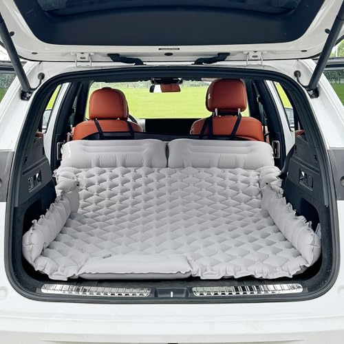 EULANT Materasso Gonfiabile per Auto con Pompa a Aria, Materasso ad Aria Impermeabile per Bagagliaio Auto, Materassino Autogonfiabile per 2 Persone, Letto ad Aria Ultraleggero per SUV MPV, 183x131x7cm