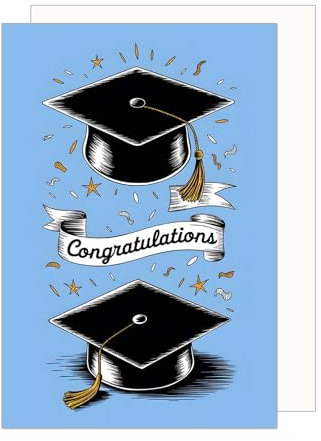Edition Seidel Premium Glückwunschkarte zur bestandenen Prüfung mit Umschlag. Grußkarte Karte Abschluss Bachelor Abitur Studium Mann Frau Jugendliche Congratulations (PR145 SW025)