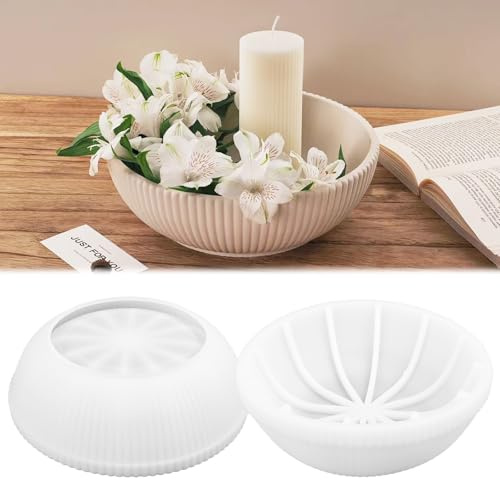 Silikonform Schale Rundes Tablett Silicone Molds 21 x 9 cm Silikonformen Gießformen Teller, DIY Silikon Schale Form für Ornamente