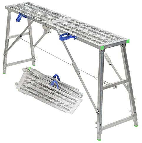 Arbeitsbühne Gerüst Klappleiter Hocker Höhenverstellbar Metall Tech Equipment Tools