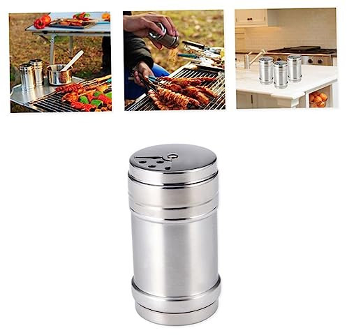 CIYODO Tarro De Especias De Acero Inoxidable Giratorio y Ajustable Para Cocina Como Especiero o Recipiente Para Sal Para Sal Azúcar y Pimienta