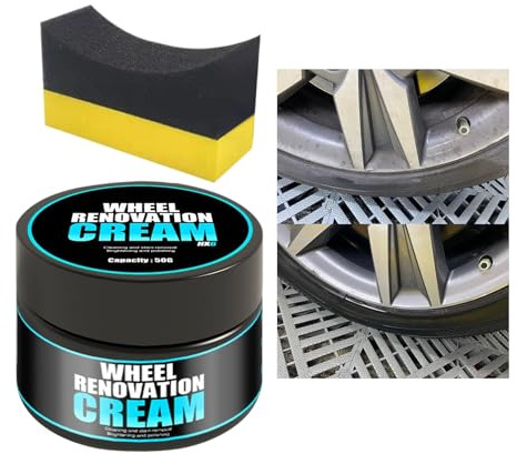 Générique Brillance Pneus, Crème De Soin pour Jantes, Crème Anti-Rayures pour Nettoyage Et Polissage De Pneus De Voiture pour Atelier, Garage Et Domicile