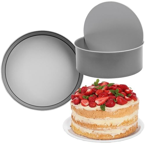 STORM TRADING GROUP 23cm Loose Base Deep Cake Tin Oven Safe | Non-Stick Coating For Baking Cakes