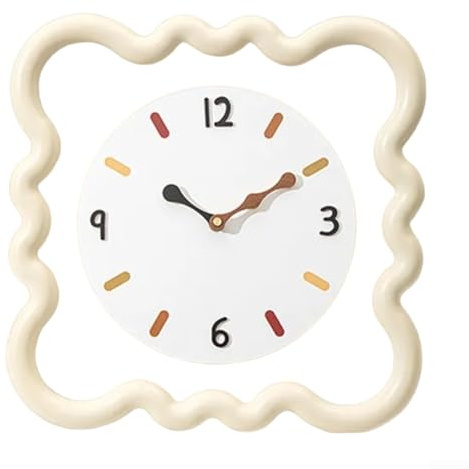 Tableau mural avec horloge et lampe murale de style crème pour le salon, ajoute une atmosphère chaleureuse et accueillante à votre maison (C)