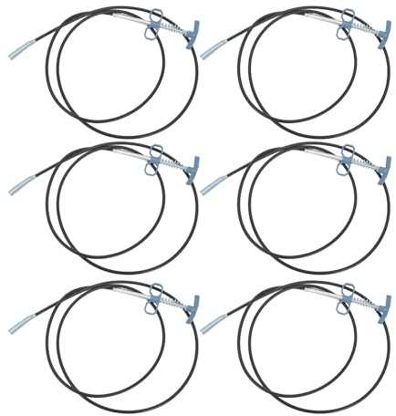 Gatuida Desatascador de Cuatro Garras Manual 2.0 M 6 Piezas para Inodoro y Desagües de Suelo, Herramienta Flexible para Destapar Tuberías Curvas sin Químicos, Gancho de Resorte