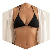 AOSWUD Cadena para el Cuerpo de Mujer en Oro de 14 Quilates,Cadena de Cintura Ajustable con Diseño en Capas y Cadena Satélite,Joya Corporal para Bikini Playa y Verano (Cadena de una sola capa)