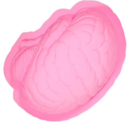 TIDTALEO Stampo per Torta Resistente Alte Temperatures Forma Cervello in Silicone Design Unico e Non Deformabile per Halloween e Cottura