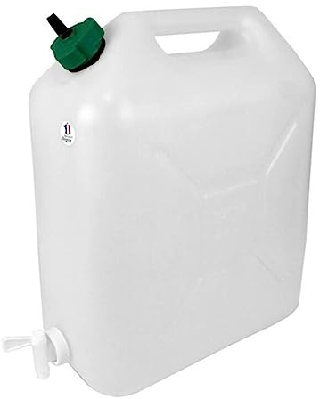 EDA 10586 Kanister für Lebensmittel, Kunststoff, weiß, 15 l, 30 x 20 x 20 cm