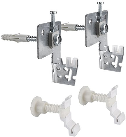 Cornat Befestigungssatz für Platten-Heizkörper - Verstellbereich 20-30 mm - Hochwertiger Stahl - Einfache Montage - Heizkörper-Zubehör