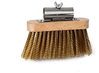Falci 249964 – 95 Brosse de Four pour pivotant Retrait Cendres, 13 x 3.2 cm, Gris