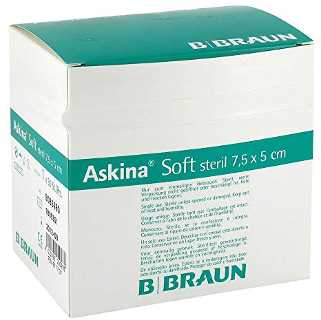 ASKINA Soft Wundverband 5x7,5 cm steril 50 St