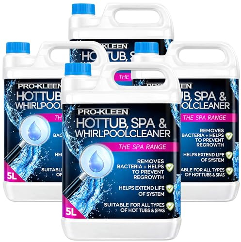 20L of Pro-Kleen Hot Tub, Spa & Whirlpool Hygienic Cleaner – Long-Lasting, Easy To Use Formula - Suitable for all Hot Tubs, Spas + Whirlpools - Removes Bacteria, Dirt, Slime + Unpleasant Smells