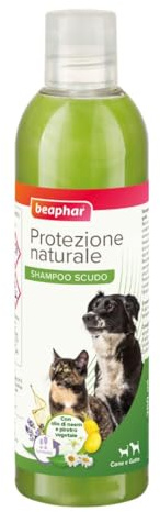 Beaphar Protezione Naturale, Shampoo Scudo per Cane e Gatto, con Olio di Neem e Lavanda, 250 ml