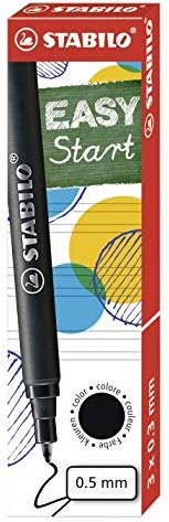 STABILO - Tintenpatronen zum Nachfüllen - EASYoriginal Refill - medium - 3er Pack - schwarz