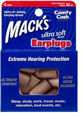 Mack's Ultra Ear Plugs (5 Pair) - Beige