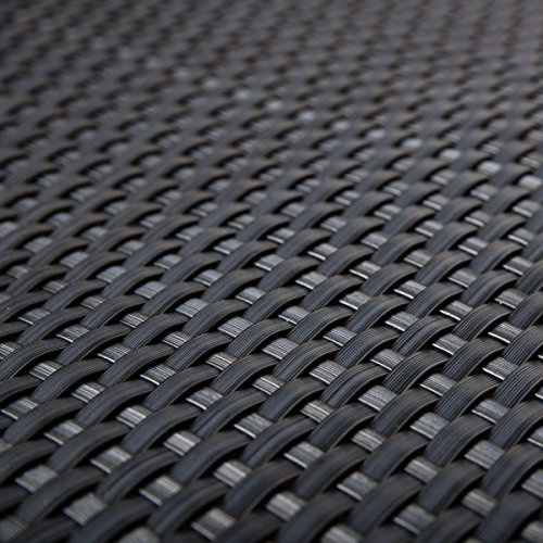 PE-Rattan Terrassen Sichtschutz Balkonbespannung anthrazit 0,9m breit Meterware