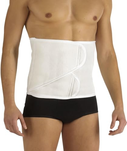 PAVIS – Fascia Addominale Monomisura – Fascia Contenitiva Addome – Taglia Unica – Post-Operatoria e Post-Parto – Chiusura a Doppia Banda – Regolabile, Unisex – Made in Italy