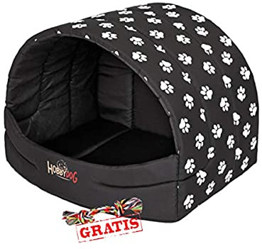 HobbyDog BUSCWL5 Souffleur + Spieltau gratis Hundehöhle Katzenhöhle Hundebett Katzenbett Hundehaus Schlafplatz Hundekorb Hund Haus Hundehütte S-XL (M (50 x 38 cm))