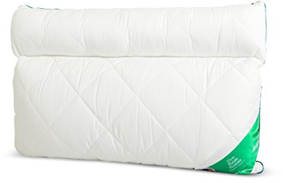 Bequemes Anatomisches Kopfkissen Schlafkissen 2-Kammer mit Rolle Mikrofaser Kissen mit Reißverschluss Relaxkissen 50x60 50x70 70x80 weiß rosa Ecru waschbar 60 Grad Premium Qualität (weiß, 50 x 60 cm)