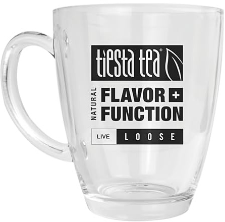 Tiesta Tea Brewmaster Tee-Ei | Ideal für heiße und eisgekühlte Getränke, kompatibel mit losen Tee-Ei, Steepers und Kugeln, Glasbecher für eine Tasse